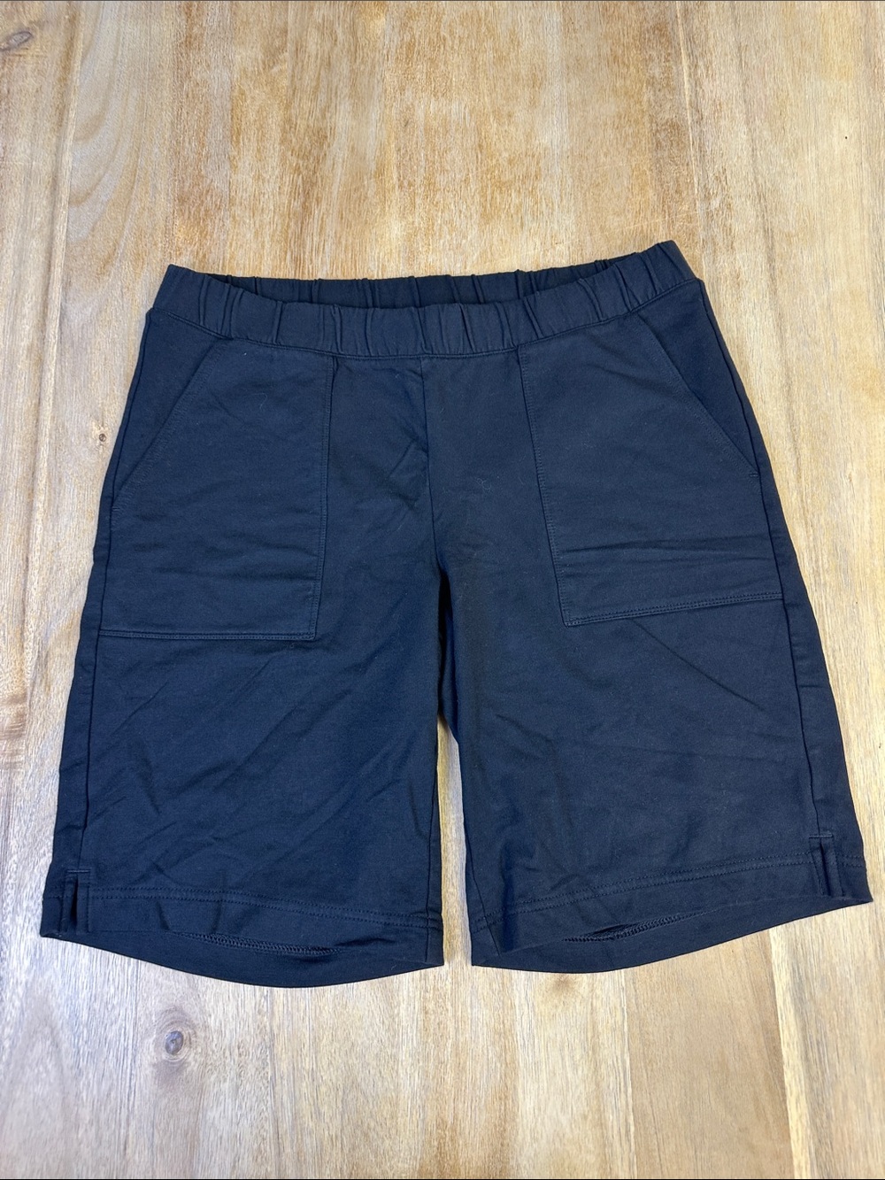 Pure Jill Black Cotton Blend Pull-On Casual Shorts